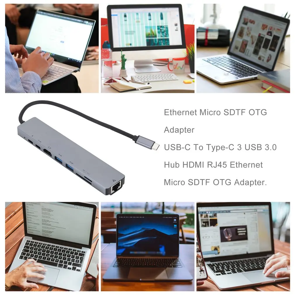 3 в 1 концентратор Tpye-C к Micro USB 3,0 2,0 HDMI Thunderbolt сплиттер адаптер совместимый для MacBook Pro для samsung