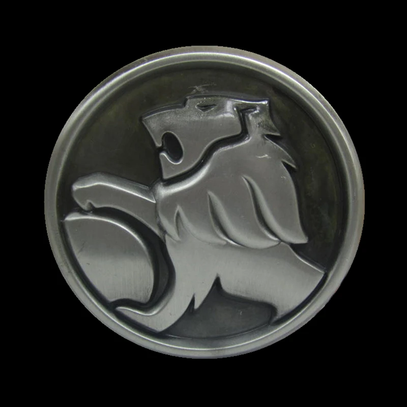 Handsome Lion Round Zinc Alloy Belt Buckles with 4cm Leather Mens Good Plating Animals Metal for Men 2 Colors | Дом и сад