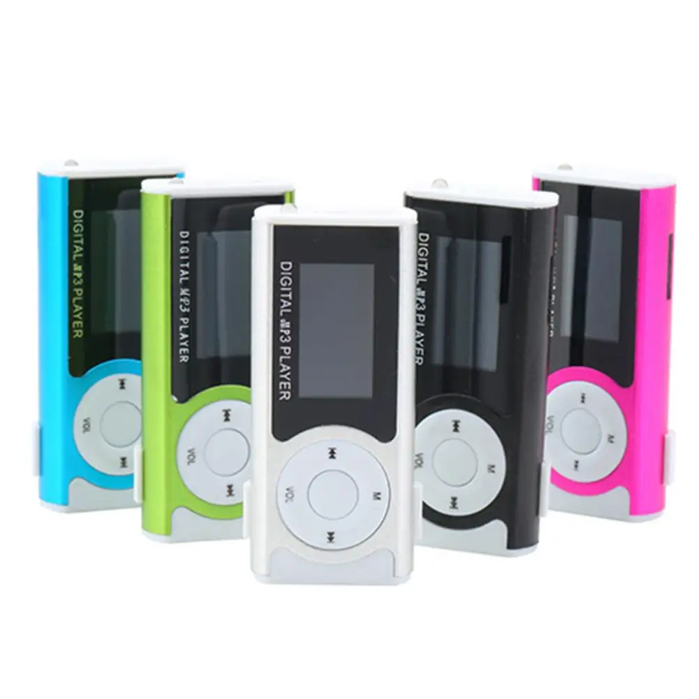 

Mini USB Clip MP3 Music Media Player LCD Screen Support 16GB Micro SD TF Card