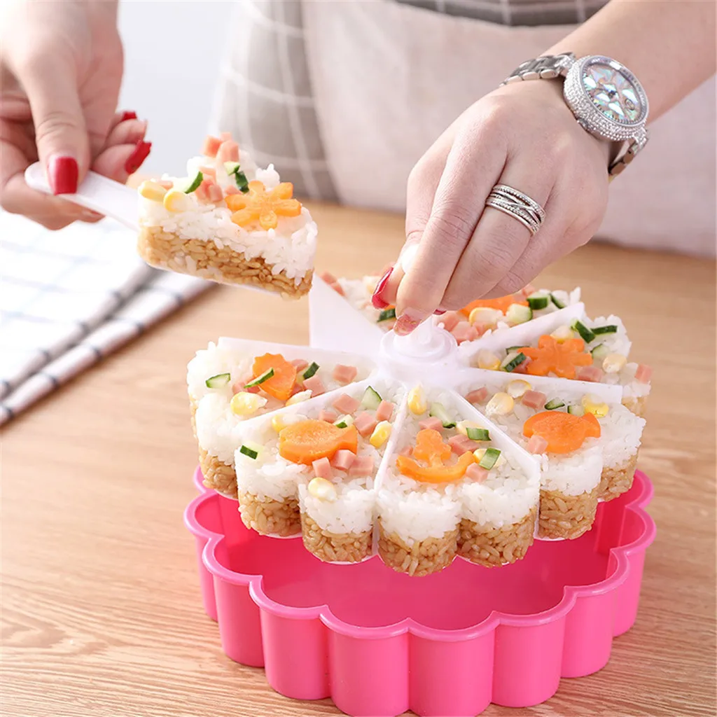 Cake Pan Set Sushi Mold Food Grad PP Material Triangle Cakes Mould Muffin Baking Fondant Rice Ball Kitchen Tools | Дом и сад