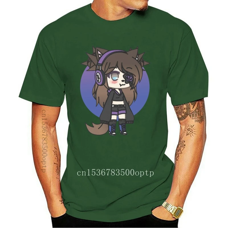 New Gacha Life Series Karin The Strange Goth Girl With The Eye Patch Custom Design Print For Men Women Cotton 21 Aliexpress Men S Clothing