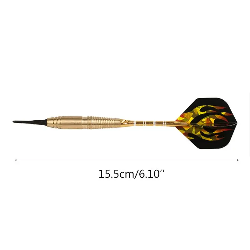 3 шт./компл. профессиональный электронный мягкий наконечник Дротика s 20g безопасности Дротика s Алюминий сплав вал Медь железа Дротика бочки