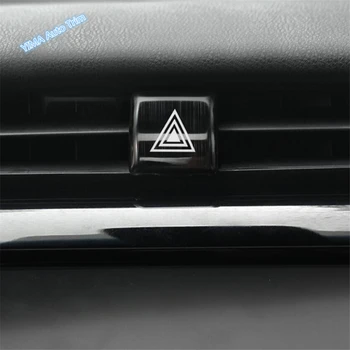 

Lapetus Auto Styling Center Warning Lights Danger Lamp Button Cover Trim Fit For Toyota Camry 2018 2019 2020 Stainless Steel