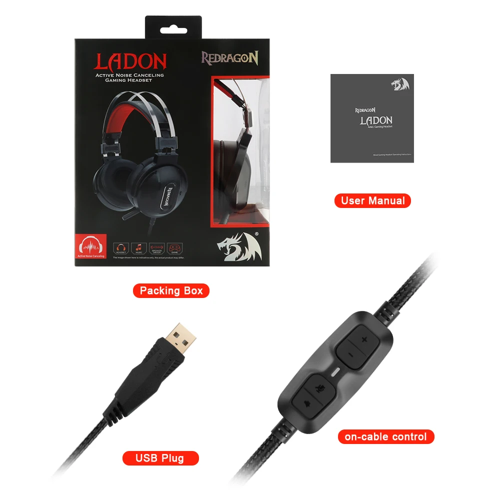 Игровая гарнитура Redragon LADON H990 Проводная компьютерная 7 1 USB Surround PRO наушники с
