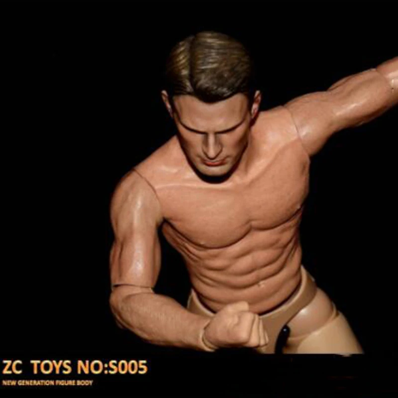 1/6 Scale S005 Male Man Boy Body Figure Military Chest Muscular Similar to TTM19 12