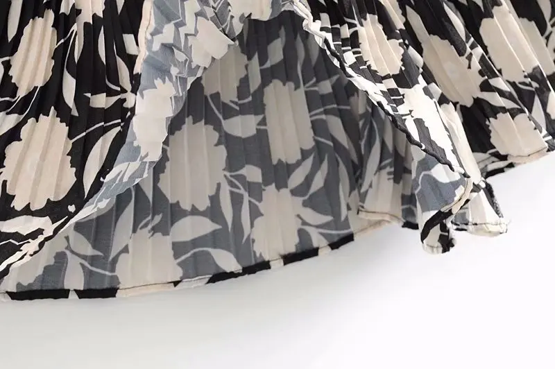 Женские винтажные плиссированные шорты-бермуды с цветочным принтом, женские шорты с эластичной резинкой на талии, повседневные шикарные шорты с оборками, Pantalones Cortos