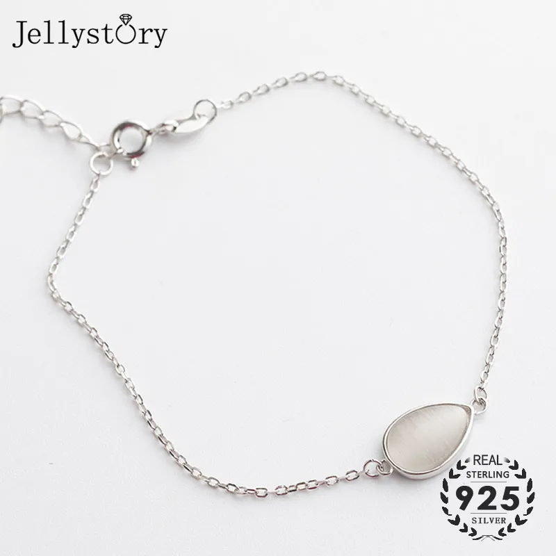 Модные ювелирные изделия Jellystory из серебра 925 пробы браслет в форме капли воды