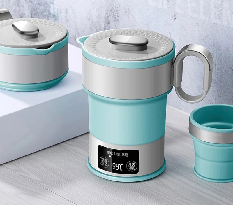 Электрический чайник для воды с контролем температуры, для путешествий, кемпинга, бойлер для воды 110 В 220 В