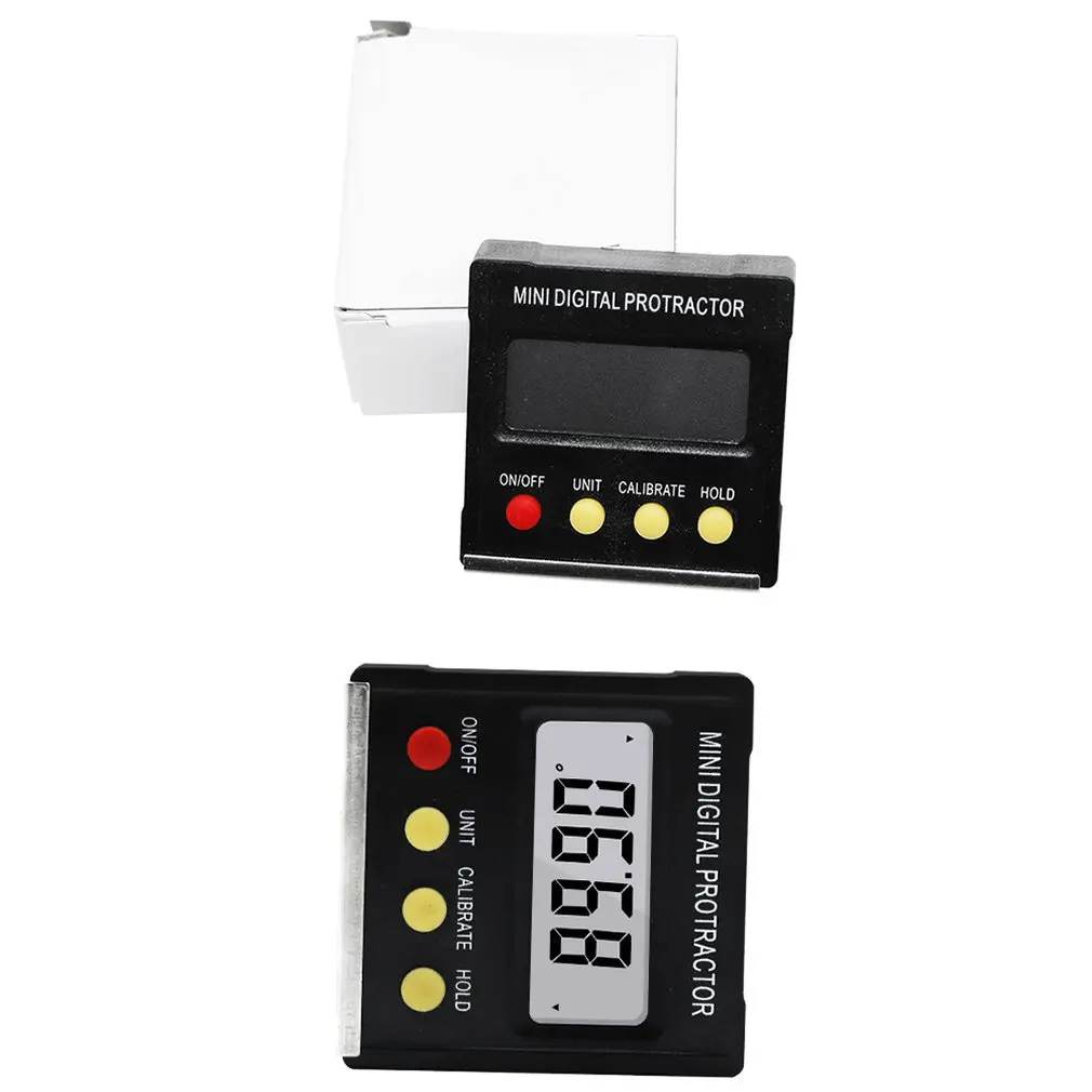 360Degree Mini Digital Protractor Inclinometer Electronic Level Box Magnetic Base Measuring Tools dropship