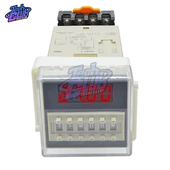 

AC 220V DH48S-S Digital Time Delay Relay Timer Programmable Double Relay Switch Socket Base 0.1s-990h Repeat cycle timing relay