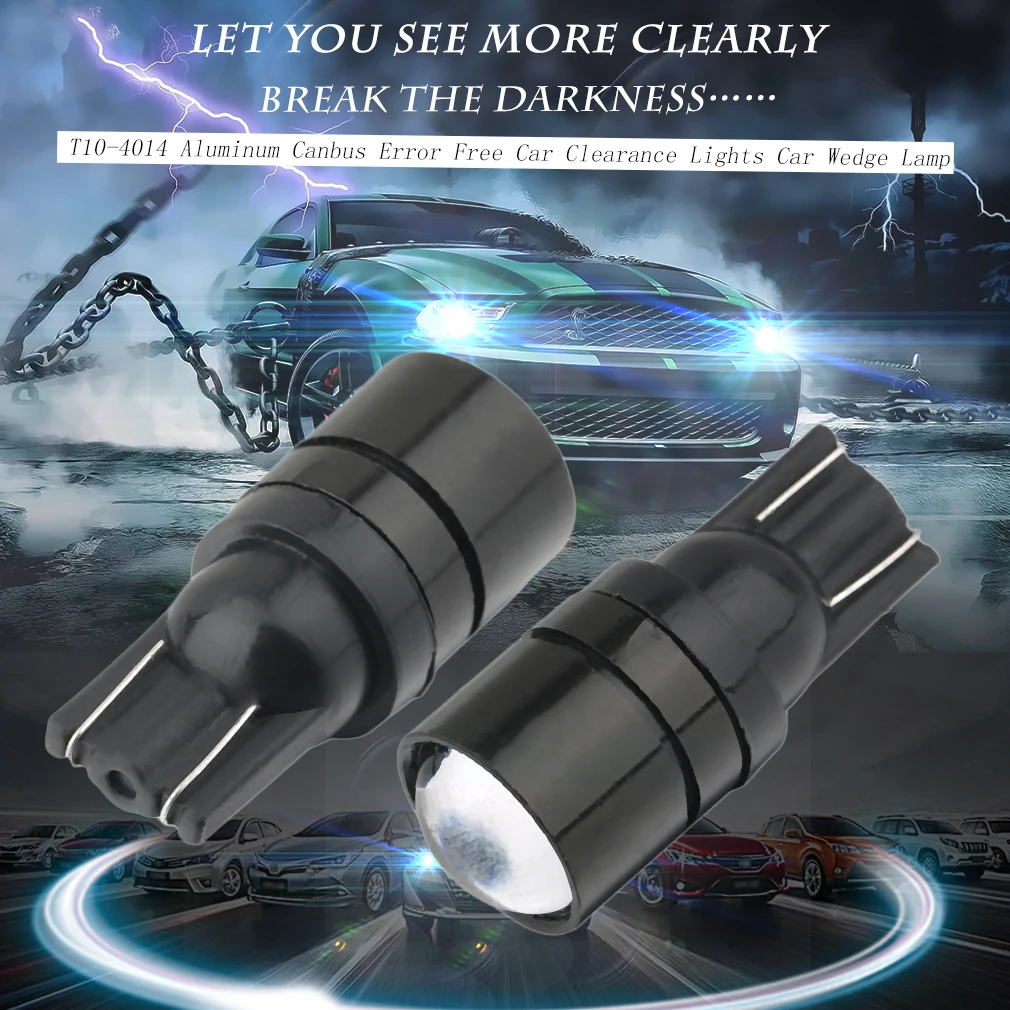 1 x High quality led Car styling lighting 194 W5W 2smd T10 wedge 2 led smd 5630 5730 projector lens led SMD Sidelight Lamp Bulbs