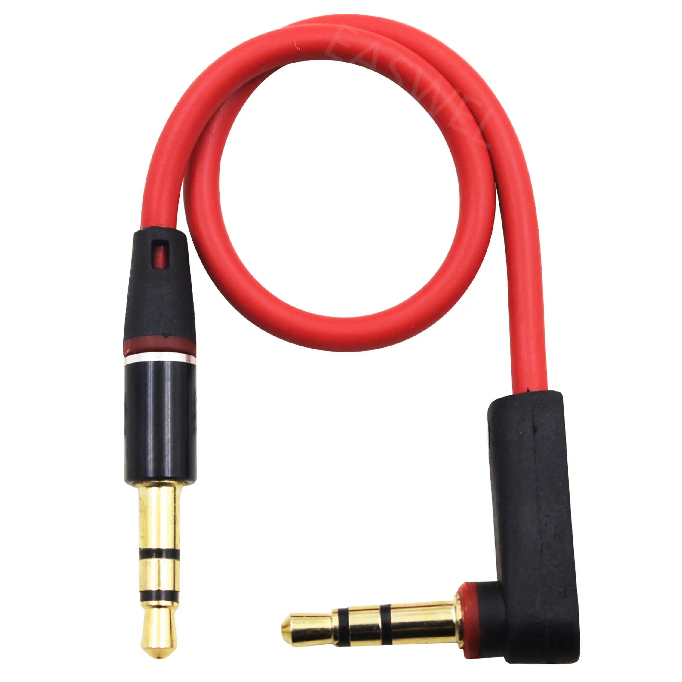 10cm Short Right Angle 3.5mm Jack to Jack Stereo Audio Aux Cable Male to Male 