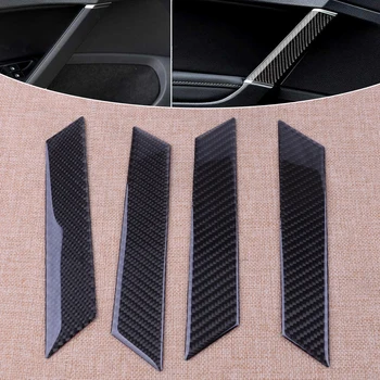 

4Pcs Carbon Fiber Interior Door Handle Decoration Cover Strip Trim Fit For VW Golf MK7 MK7.5 2018