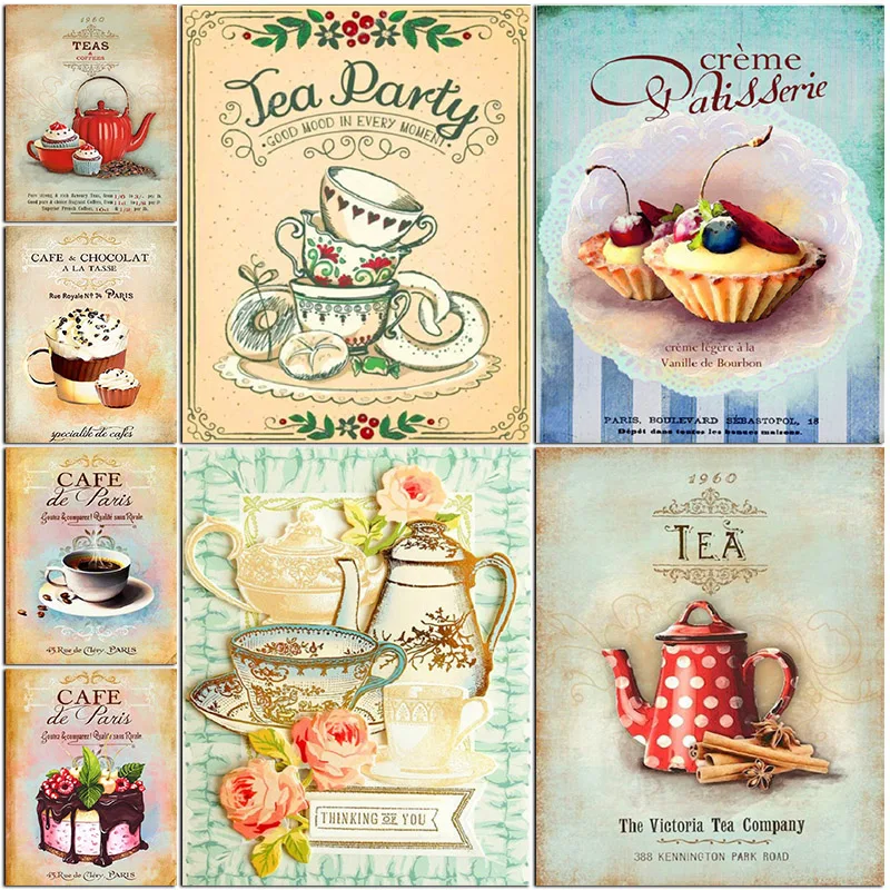 5d Diy Diamond Painting Full Kitchen Diamond Painting Full Round Kitchen 5d Aliexpress