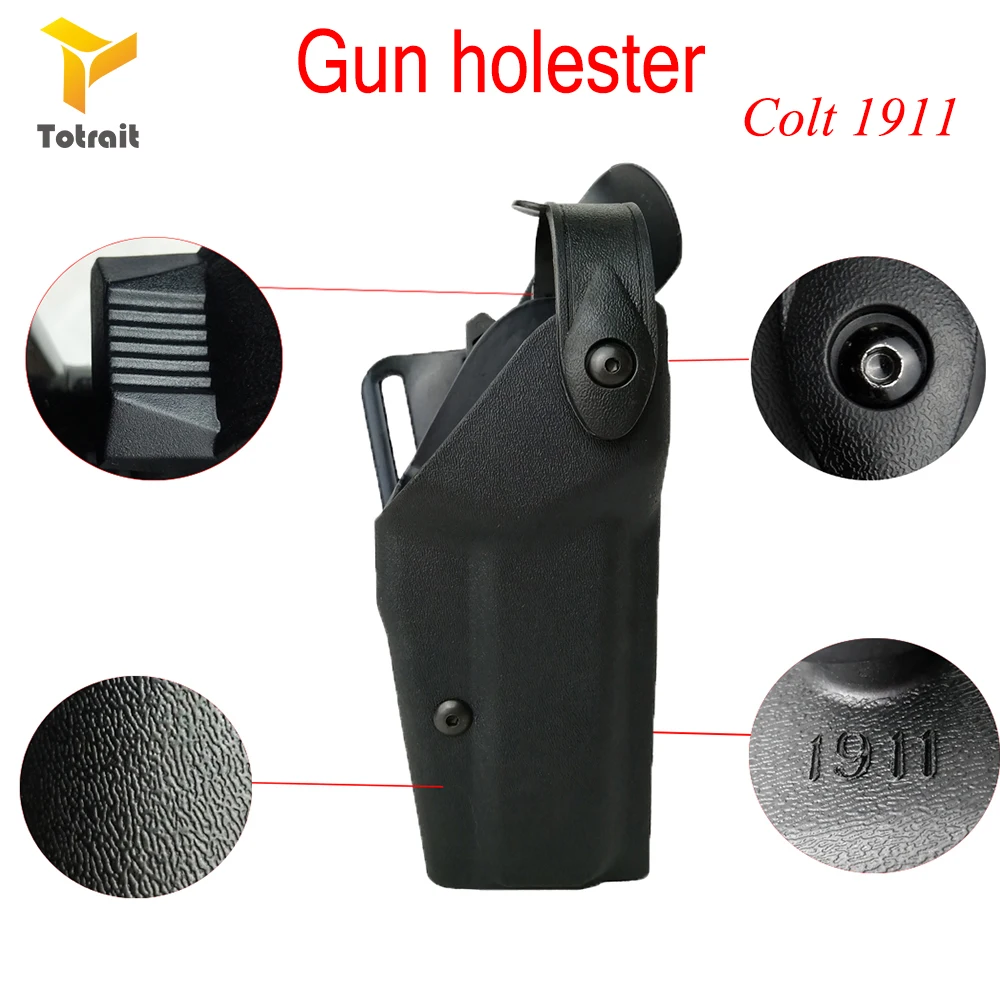 

TOtrait gun holster Colt 1911 Holster Tactical Accessories Airsoft Military Paddle Pistol Gun Holster Hunting Gun Case