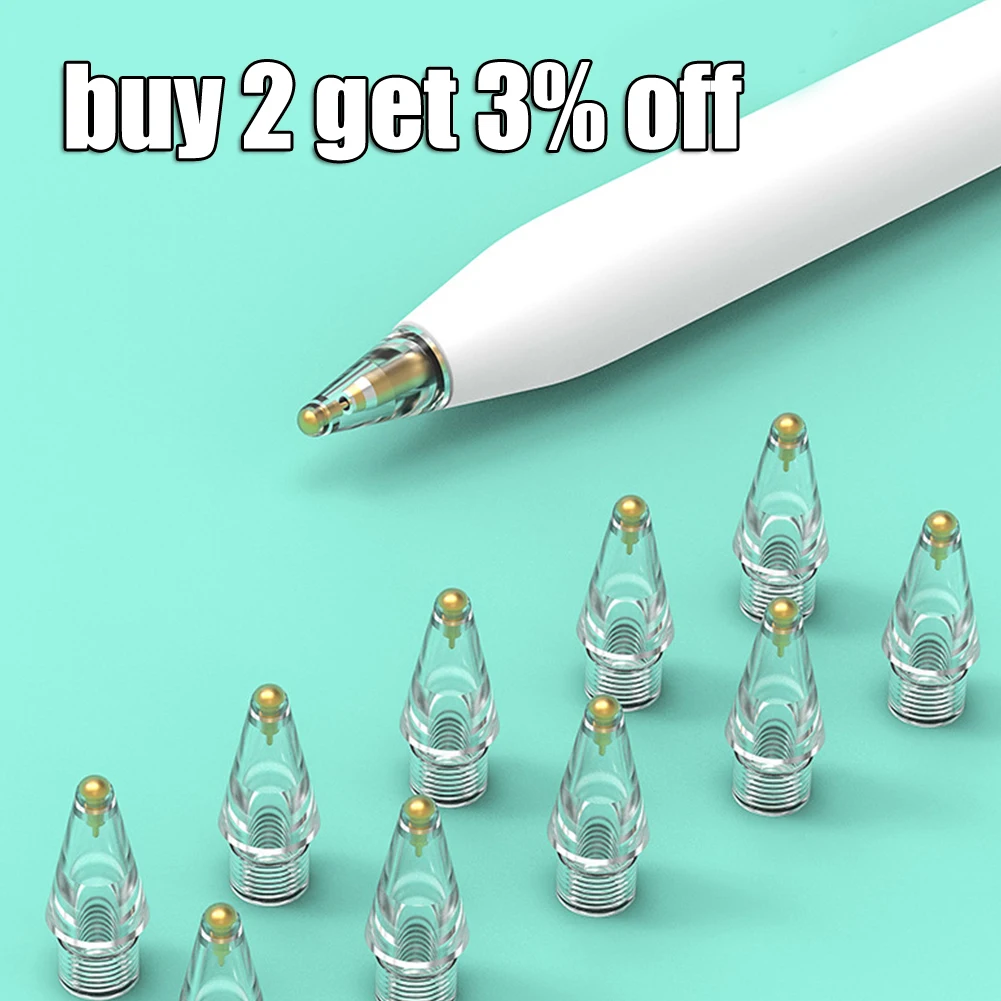 Stylus Pen Nib Apple pencil Nib Clear Spare ABS Transparent for