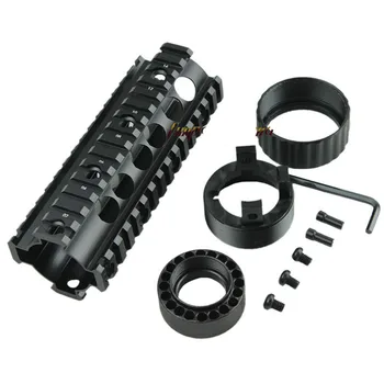 

Tactical Hunting Shooting AR-15 M4 Rifle RAS Carbine Weaver/Picatinny Quad Rail Free Float Handguard Rail System