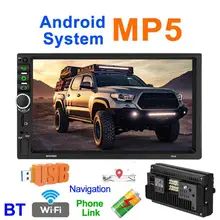 Newest 7918 7 inch Android 8.1 Quad Core Car Stereo GPS Navigation MP5 Player bluetooth WiFi USB Radio Receiver Touch Screen 7 inch hd car mp5 radio video player for android 7 1 multimidia 4k touch screen 1080p bluetooth auto gps navigation support wifi
