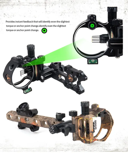 Mirino Per Arco Compound 5 Pin | Microregolazione Alluminio Con Lente 4x/6x/8x Opzionale - Foto 6