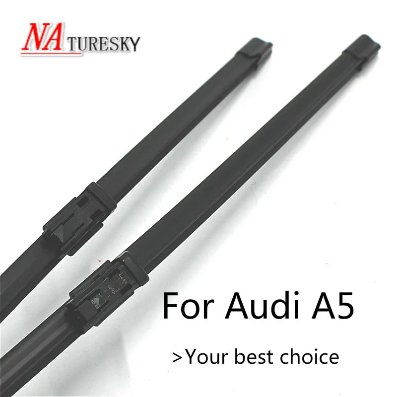 NATURESKY спереди стеклоочистителей для Audi A5 Fit кнопка оружия 2007 2008 2009 2010 2011 2012 2013