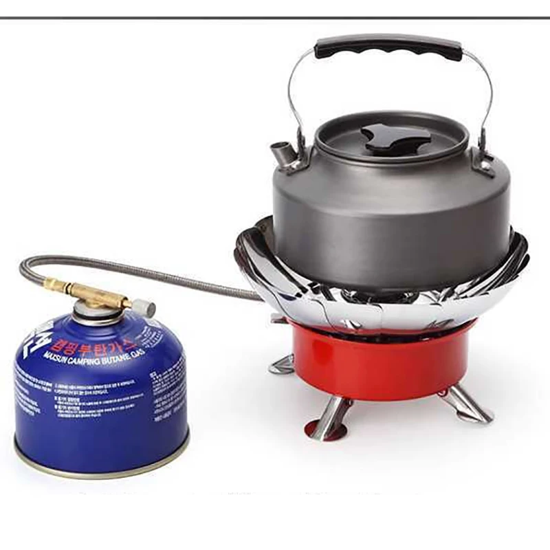 1.1L Outdoor Water Kettle Portable Camping Hiking Coffee Pot Home Picnic Outdoor Survival Kettle Teapot Camping Cook Accessories