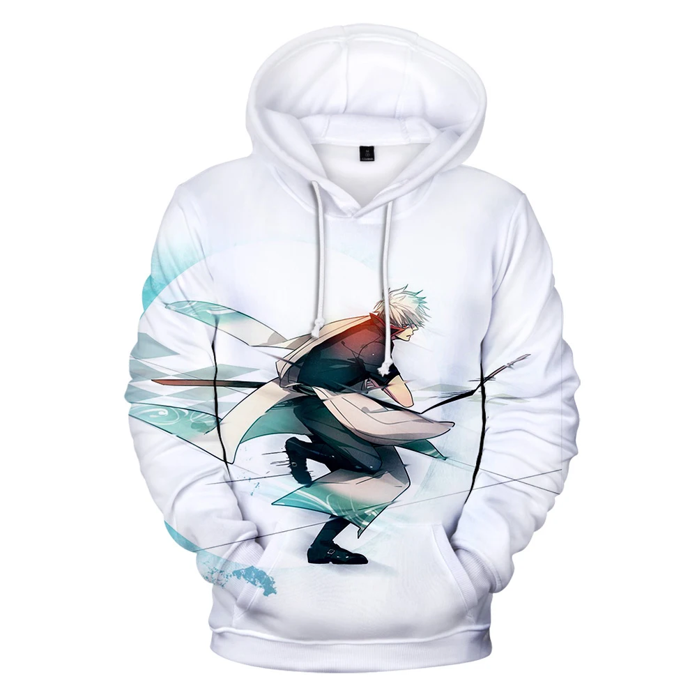 2019 Hoodles Harajuku Japanese anime silver soul 3d Hooded Sweatshirt Mens Fashion Causal Workout Hoodies Sweatshirts Pullover