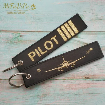 

5 PCS Custom Sample Keychains Fashion Trinket Customized llavero Safety Label Embroidery Customize Keyring Aviation Gift Trinket
