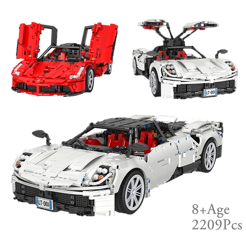 

Technic Sport Car Building Blocks 1:10 Super Car Moc Constructor Bricks DIY Model Kit Educational Toys For Boys Christmas Gifts