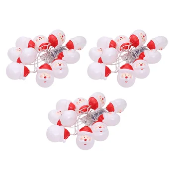 

3 Sets Christmas Decorative Light 10 LED Atmosphere Lamp String (No Battery)