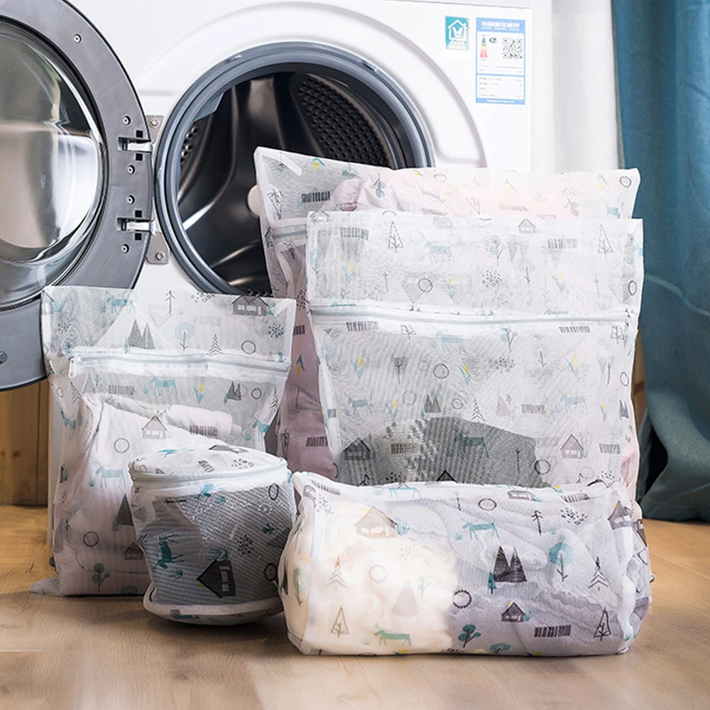 5 Size Washing Laundry Bag Clothing Care Foldable Protection Net Filter Underwear Bra Socks Machine Clothes |