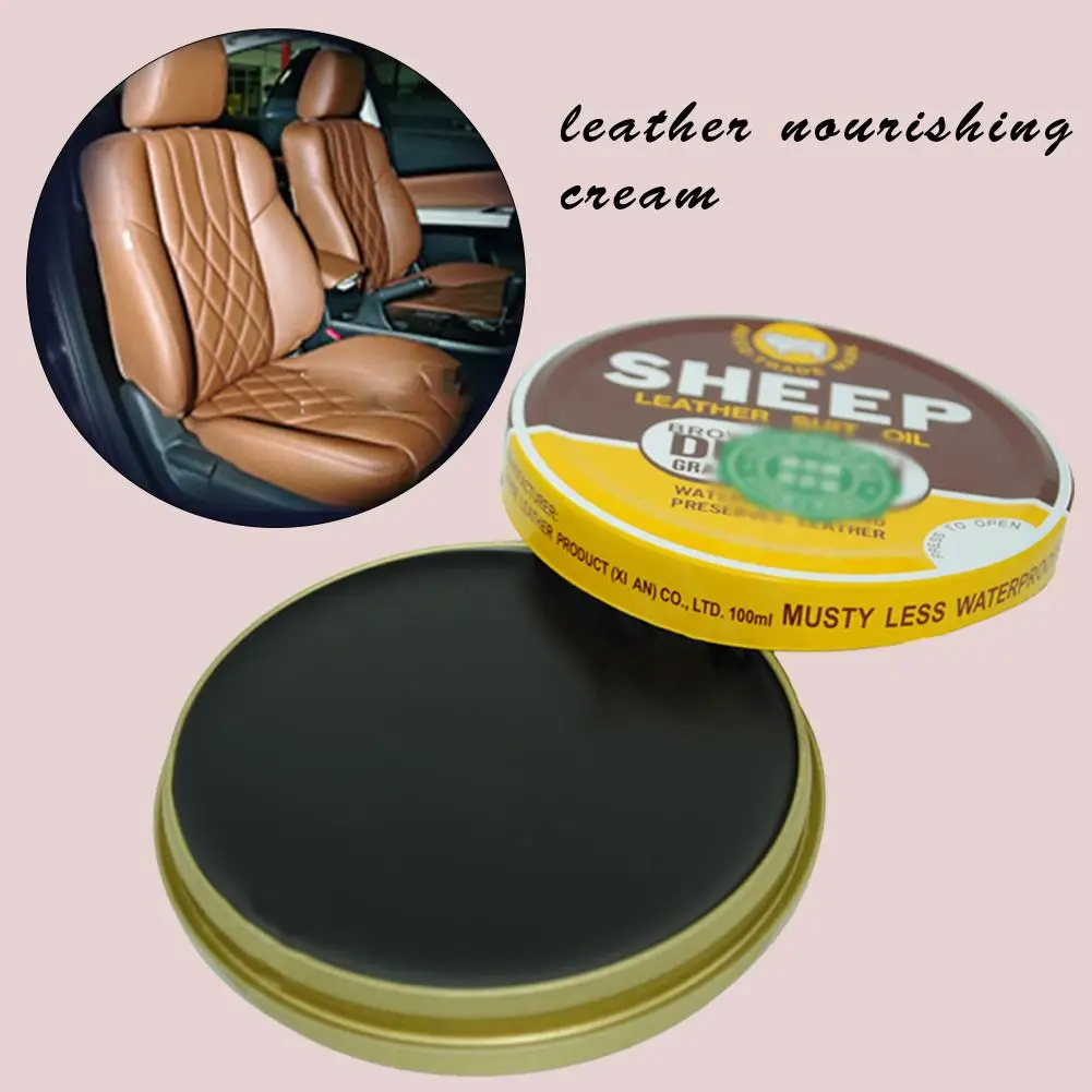 Car 100 Ml Interior Leather Care Cream Waterproof Anti-dry Balsam Conditioner Restorer For Smooth Leather Sofa Shoes