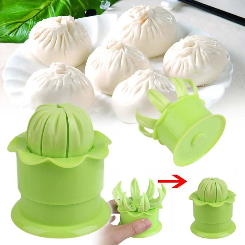 Steamed Stuffed Bun Mold Baozi Maker Dim Sum Shaper DIY Green Household