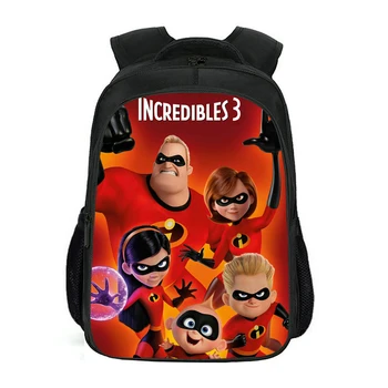 

Double Layer Backpack Incredibles Pattern Kids Backpack School Bag Cartoon Movie Design Children's Book Backpack