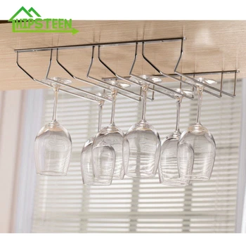 

Home Decorative Wine Glasses Holder Hanging Upside Down Cup Goblets Display Rack Home Bar Wine Stand Wine Bottle HolderOrganizer