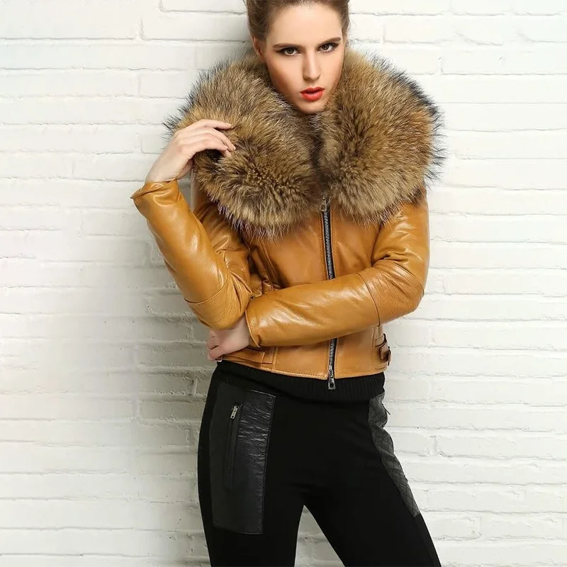 women's leather jacket with fur (7)