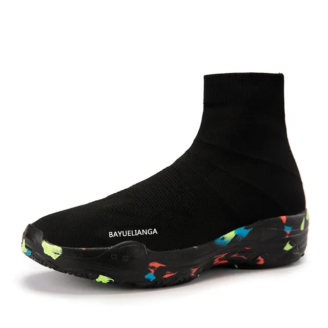 Women Shoes Unisex Short Plush Shoes HighTop Men Socks Boots Soft Sneakers Women Large Size 35-46 Women Platform Vulcanize Shoes Multi