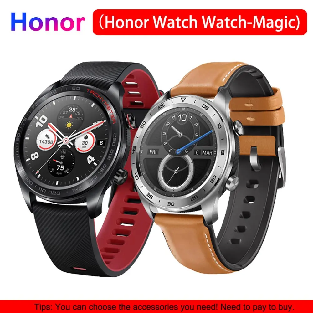 Смарт часы Honor Magic Watch китайской версии с NFC платежом пульсометр водонепроницаемый