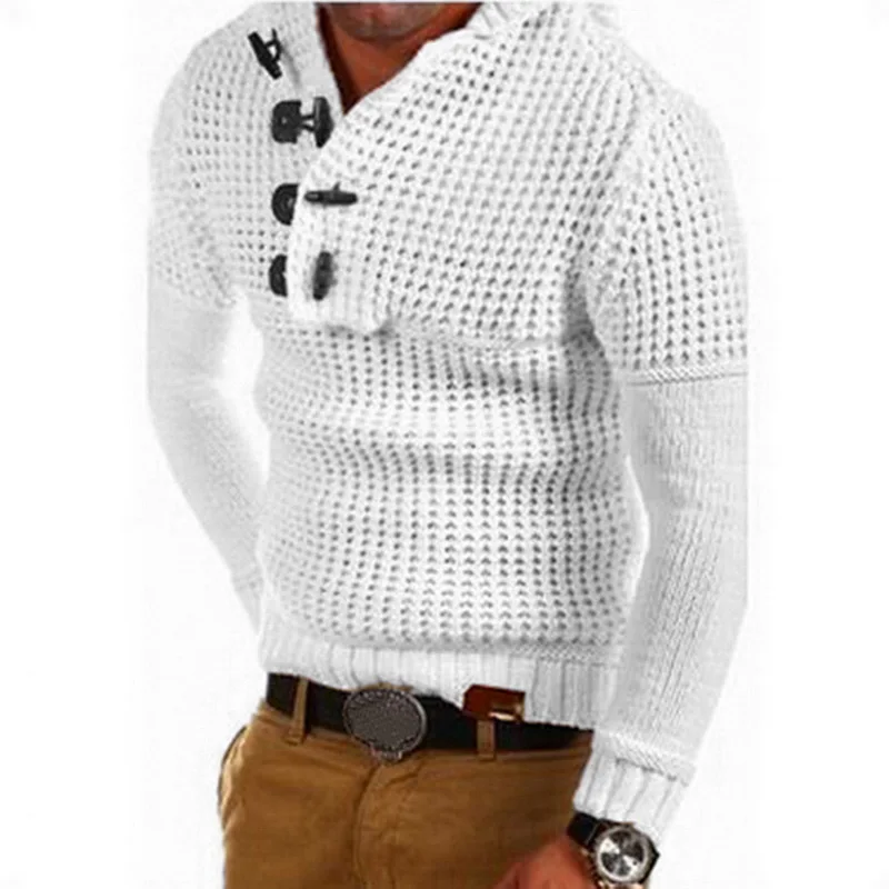 

HEFLASHOR Sweater Men Long Sleeve Knitted Pullovers 2019 Autumn Winter Soft Warm Basic Man Sweaters Streetwear Sueter Clothes