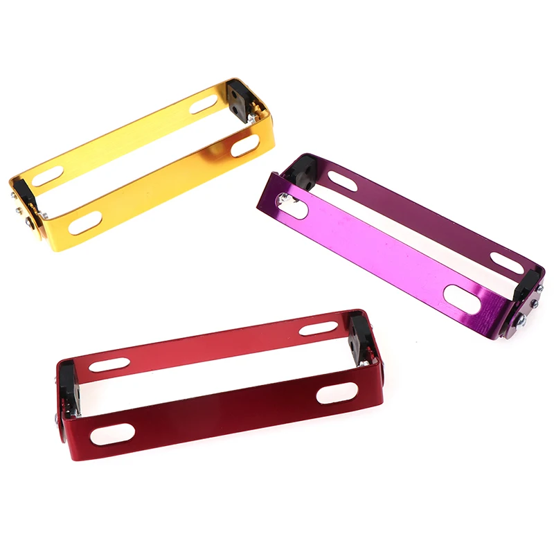 Motorcycle license plate holder License plate holder Universal Aluminum Alloy License Plate Bracket Motorcycle Accessories Adjustable Motorcycle Retrofit License Plate Frame 1PC