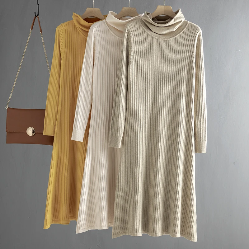 Gigogou Knit Oversized Women Sweater Dress - Dresses - AliExpress