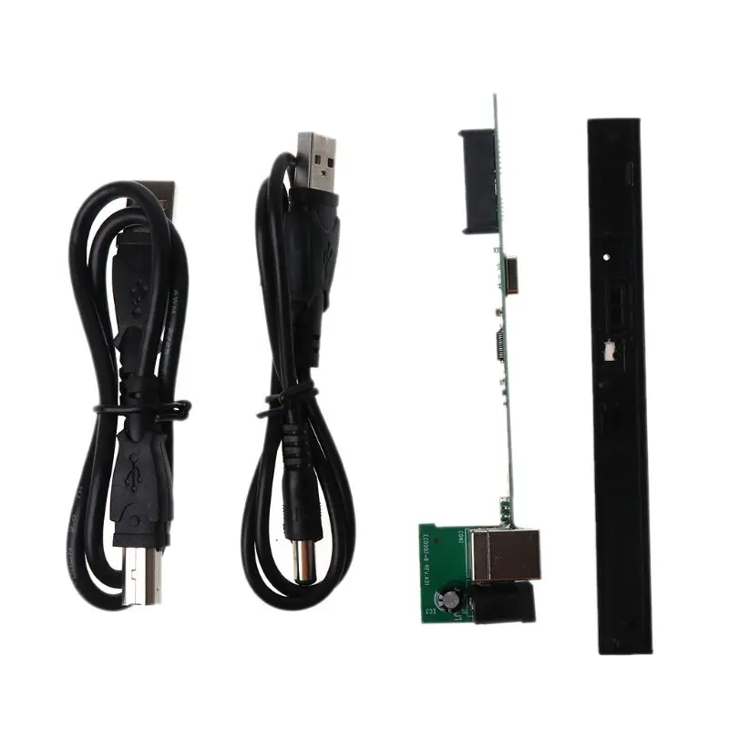 12,7 мм USB 2,0 Внешний DVD/CD-ROM чехол для ноутбука, компьютера, ноутбука, настольного ПК, оптический диск SATA на SATA внешний