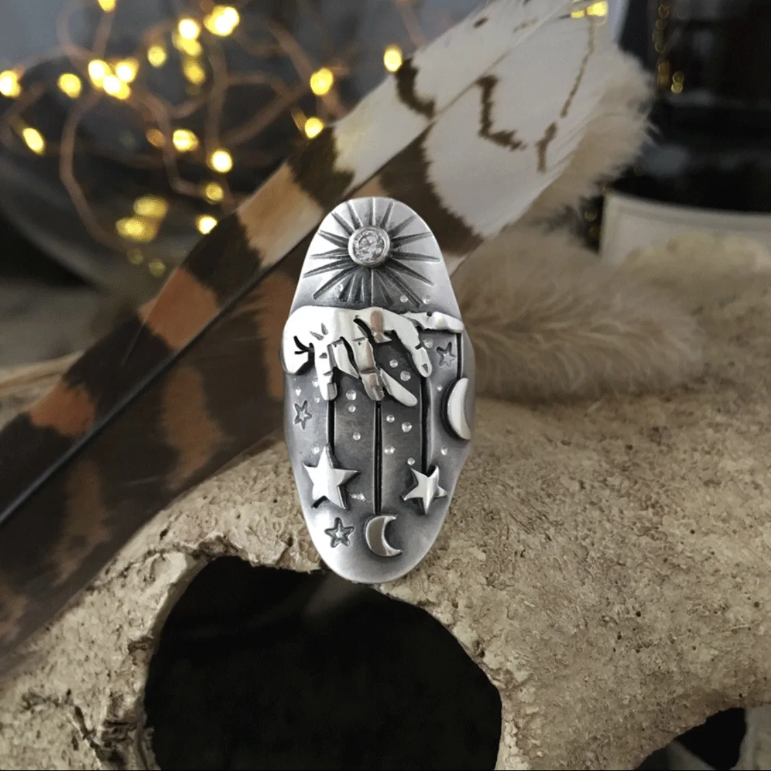 

Geometric Braid Trendy Ring for Women Halloween