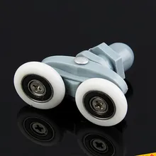 8pcs Double twin shower door rollers wheels runners pulley pulleys 19/20/23/25/26/27mm Wheels Diameter