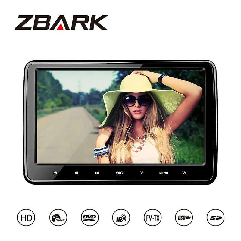 

Monitors 10.1 inch HD Screen Universal Car Headrest DVD Player with HDMI Port USB SD FM