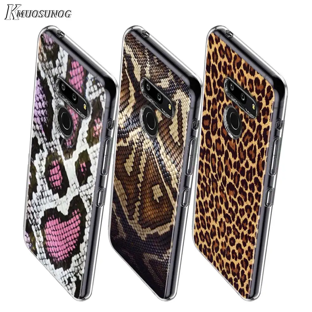 

leopard print Snake skin art Style for LG W20 W10 V50S V50 V40 V30 K50S K40S K30 K20 Q60 Q8 Q7 Q6 G8 G7 G6 ThinQ Phone Case