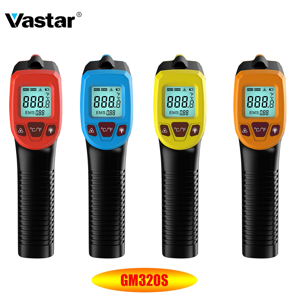 Vastar GM320S Non-Contac Laser LCD Display Infrared Digital Thermometer -50 to 600 Degree Surface Temperature Pyrometer Upgrade |