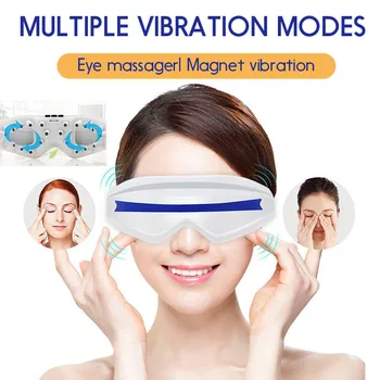 

Smart Vibrating Eye acupuncture point Massager Eye Care Instrument Compress Eye Fatigue Massage Glasses Wrinkle Fatigue Relief