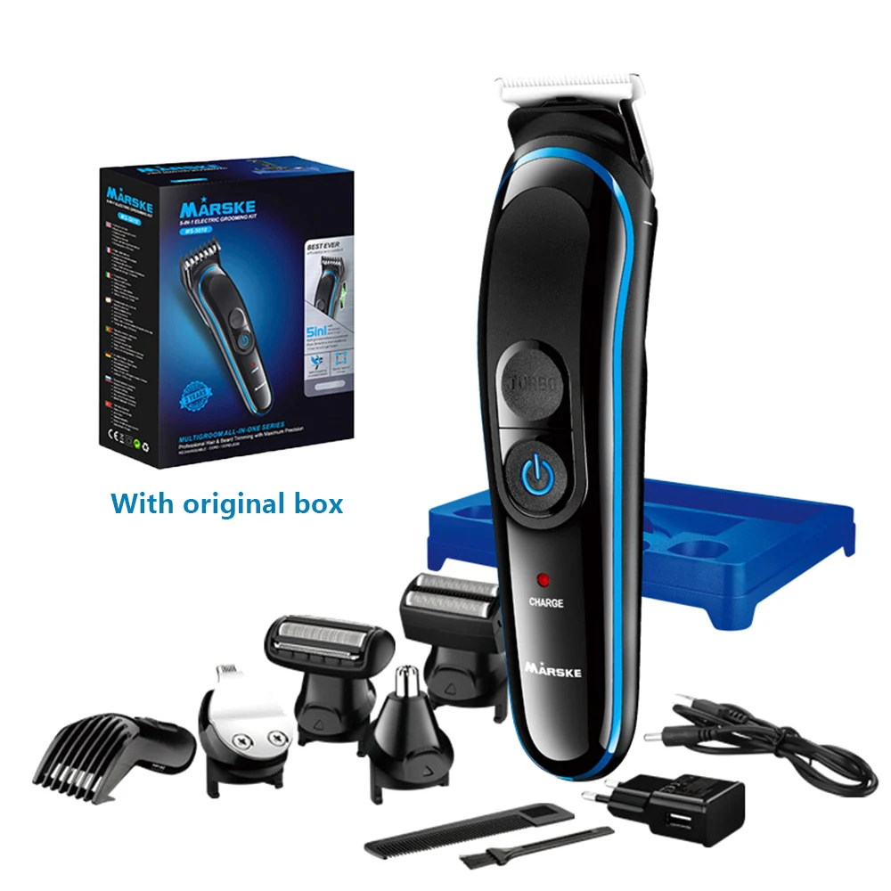 

Electric Hair Clipper Multi-function Suit Nose Hair Shaver Lettering Rechargeable Mini Hair Trimmer Cutting Machine EU / US Plug