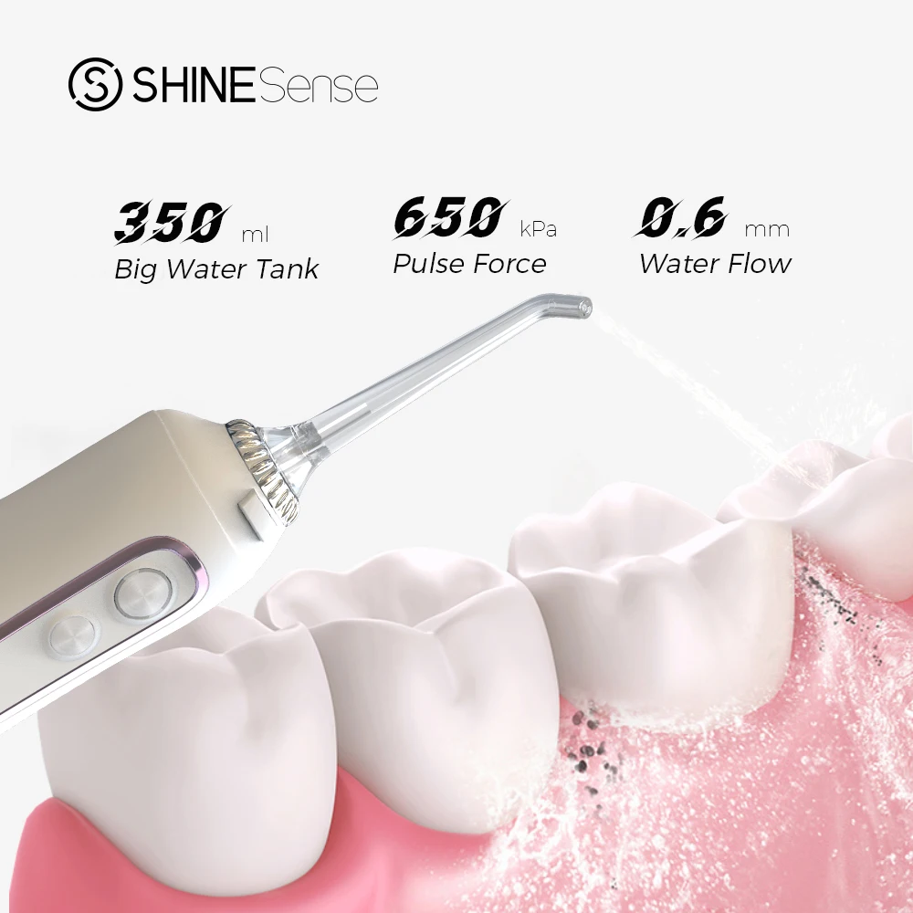 ShineSense SIO100S Ирригатор для полости рта зубная нить зубоврачебная 350 мл
