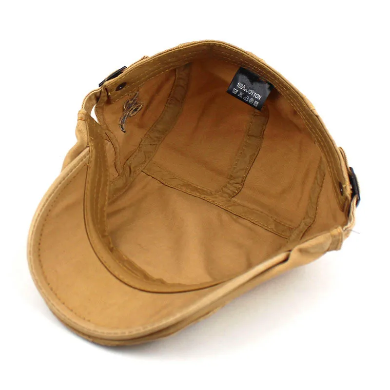 Frühling Sommer Newsboy Caps Männer Baumwolle Flache Schirmmütze Frauen Maler Baskenmütze Hüte 13_voghion.com